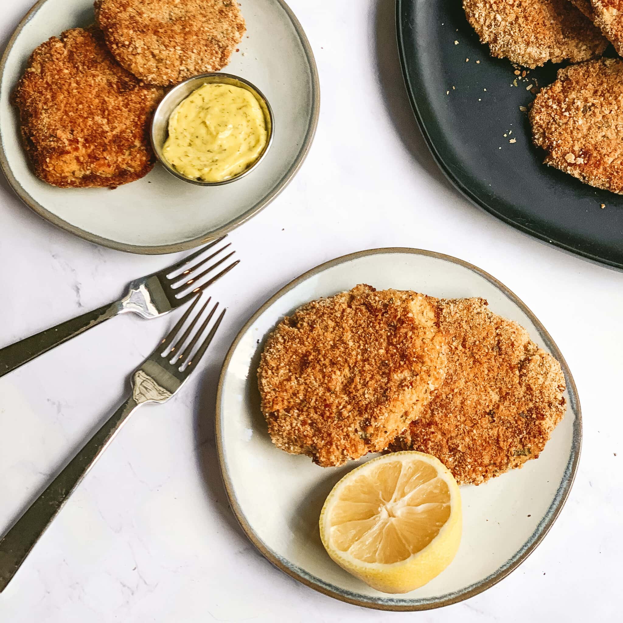 Tuna Cakes With Lemon Dill Aioli » the practical kitchen