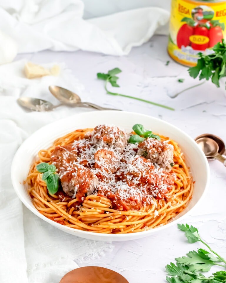 Homemade Spaghetti & Meatballs with Sausage » the practical kitchen