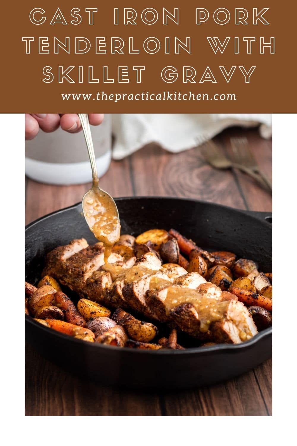 Cast Iron Pork Tenderloin Medallions with Potatoes and Gravy » the