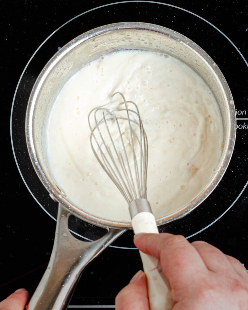 Breakfast Pizza Recipe with White Sauce & Baked Egg » the practical kitchen