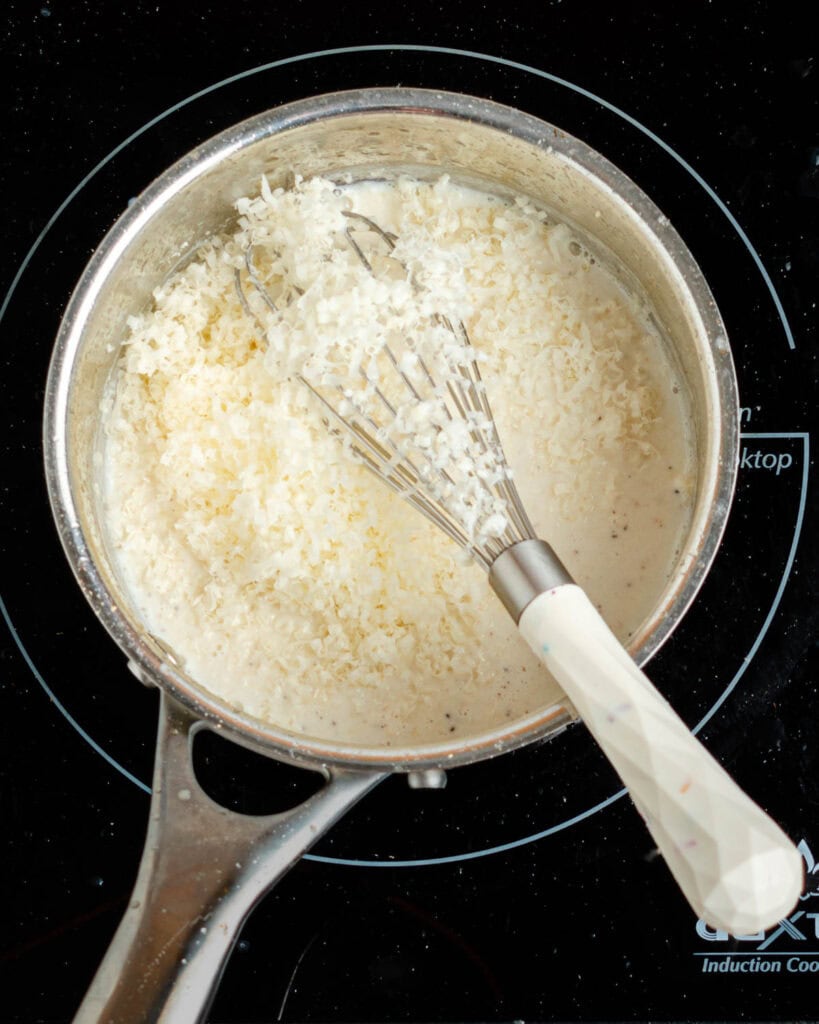 Breakfast Pizza Recipe with White Sauce & Baked Egg » the practical kitchen