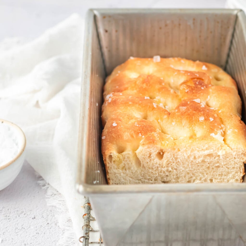 Mini Loaf Pan Focaccia Small Batch Recipe! » the practical kitchen