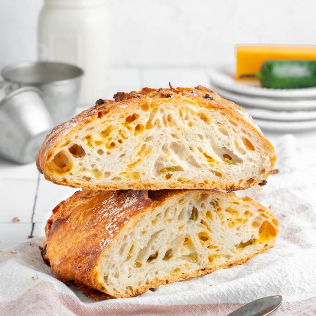 Cheddar Jalapeño NoKnead Bread (Dutch Oven) » the practical kitchen
