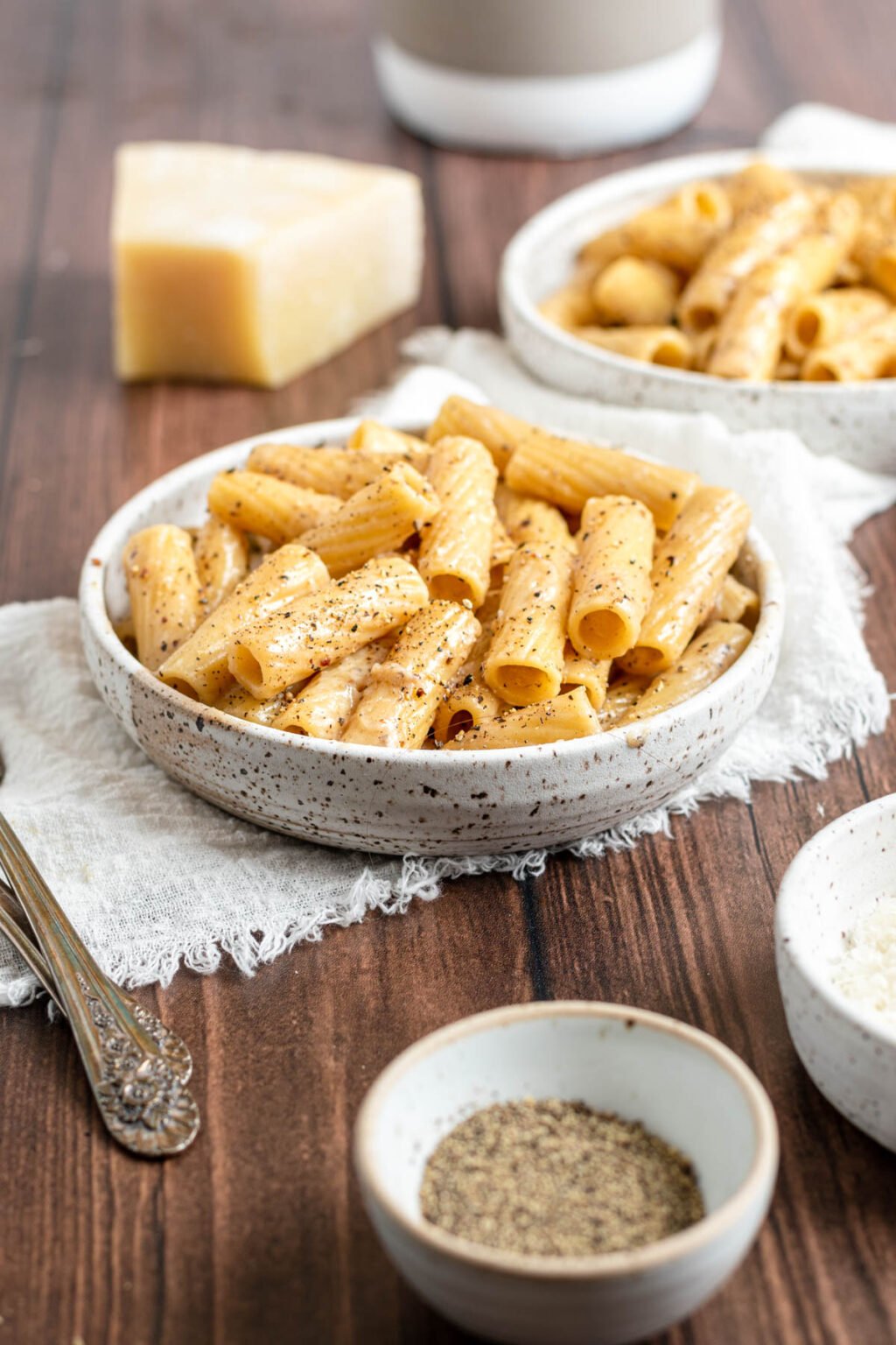 Easy One Pan Cacio e Pepe Rigatoni » the practical kitchen