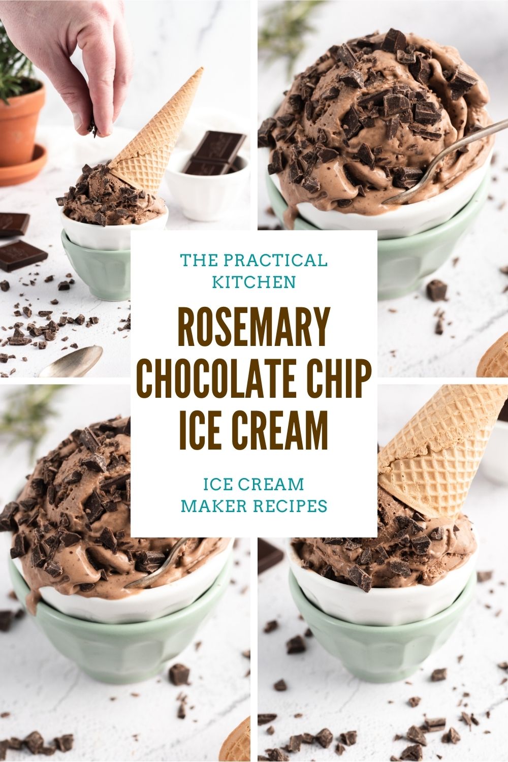 Rosemary Double Chocolate Chip Ice Cream » ice cream recipes
