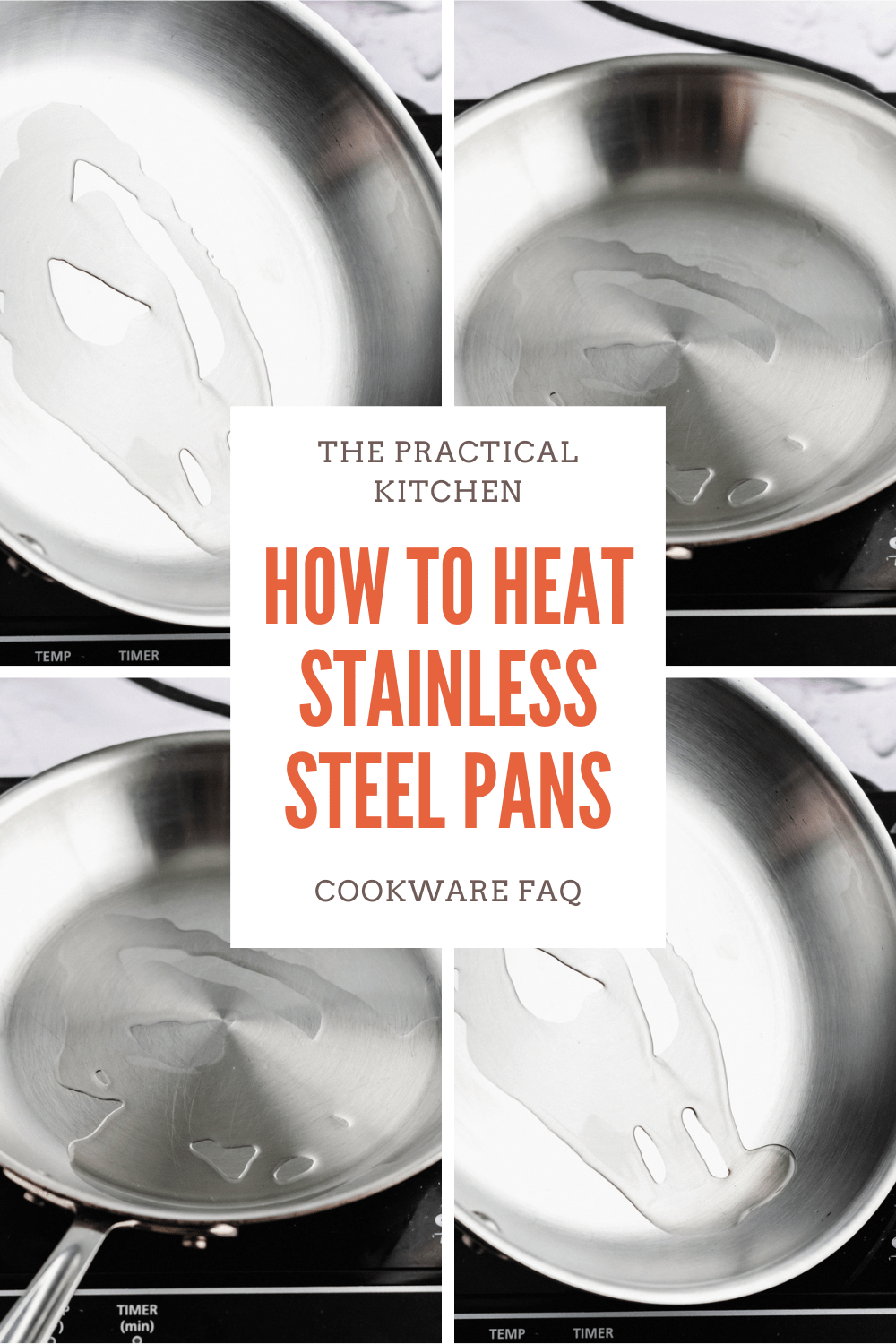 Why you should heat stainless steel before adding oil » the practical