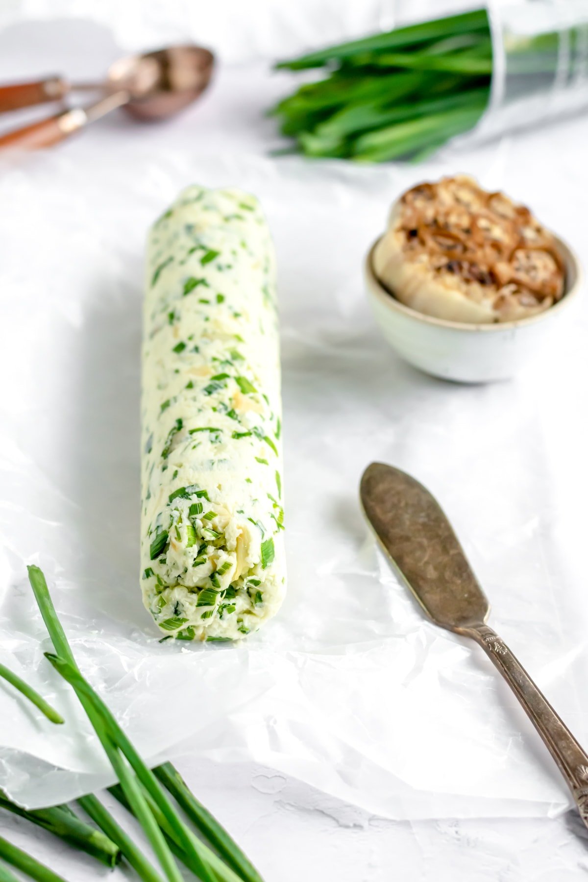 Roasted Garlic and Chive Herb Compound Butter » the practical kitchen