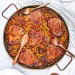 chicken and ham paella