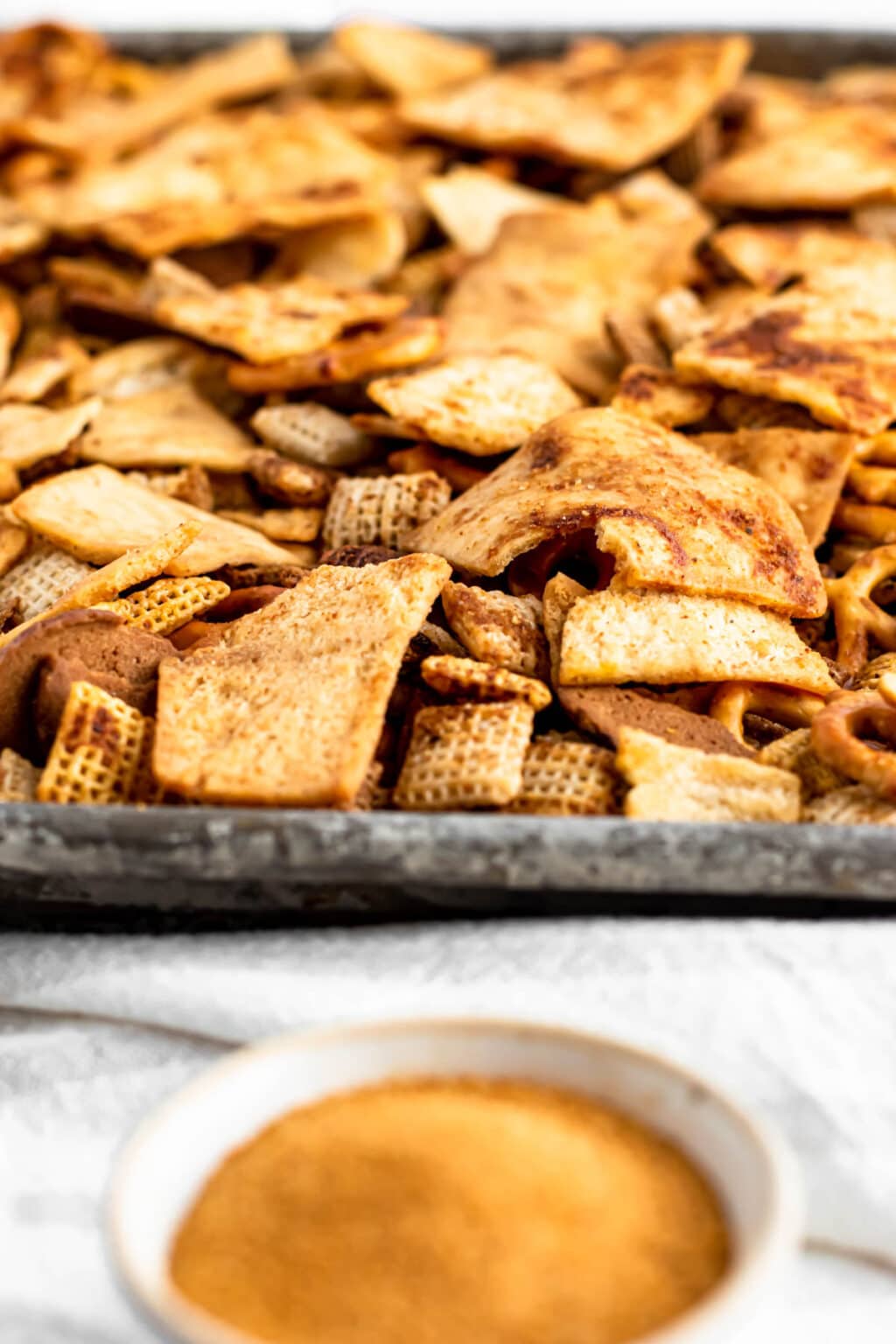 Oven Chex Mix with Pita Chips » the practical kitchen