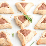 chocolate rosemary halva hamantaschen