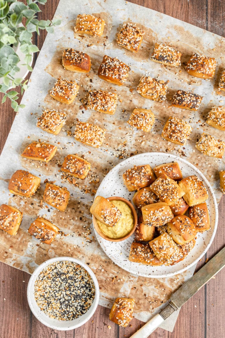 Everything Bagel Pretzel Bites » the practical kitchen