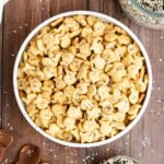 a bowl of everything bagel goldfish.