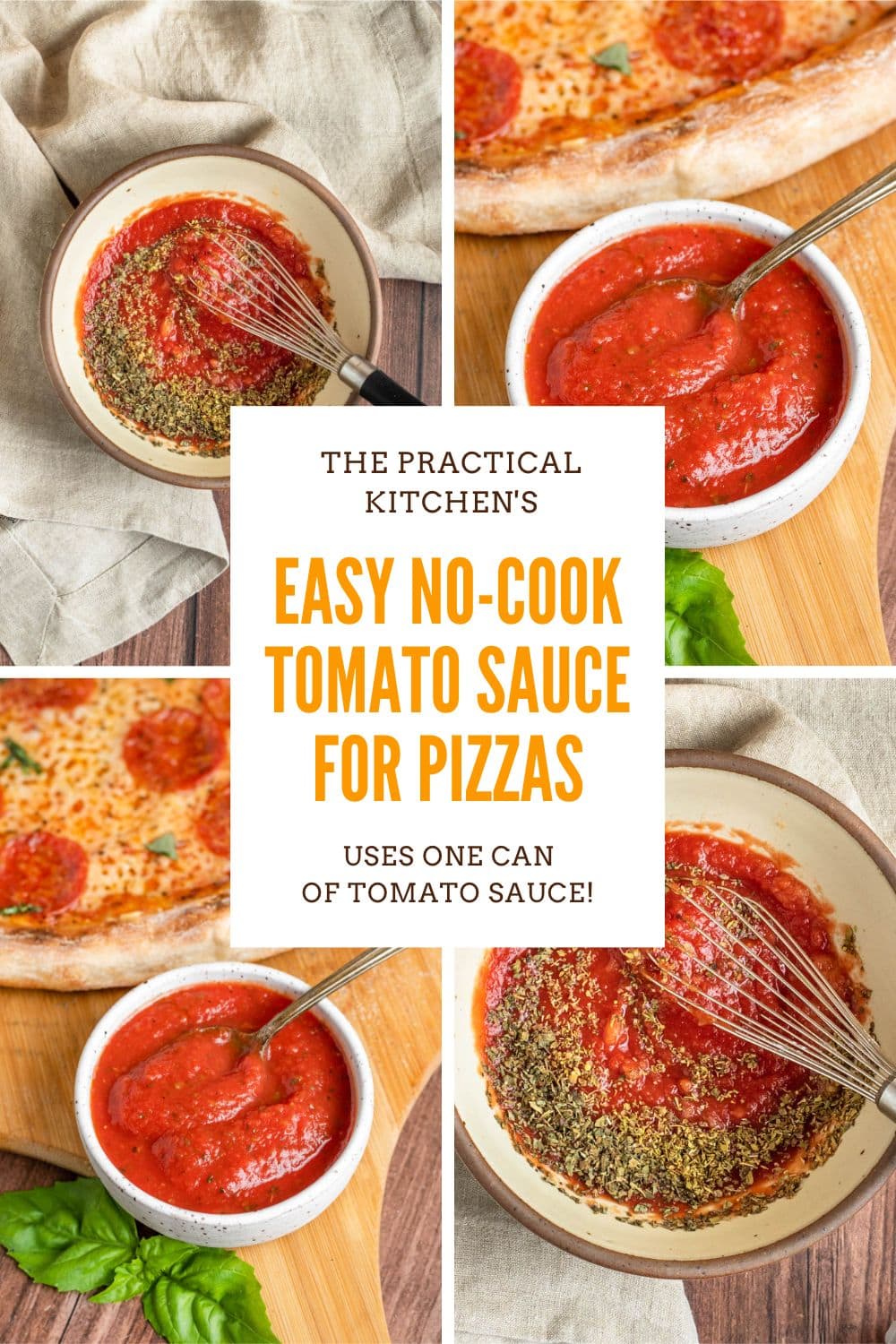 5Minute NoCook Pizza Sauce (With Canned Tomato Sauce) » the practical