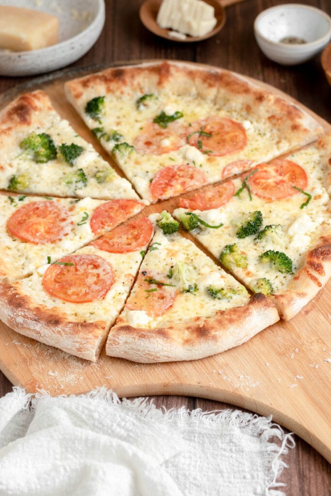 Four Cheese White Pizza with Goat Cheese » the practical kitchen
