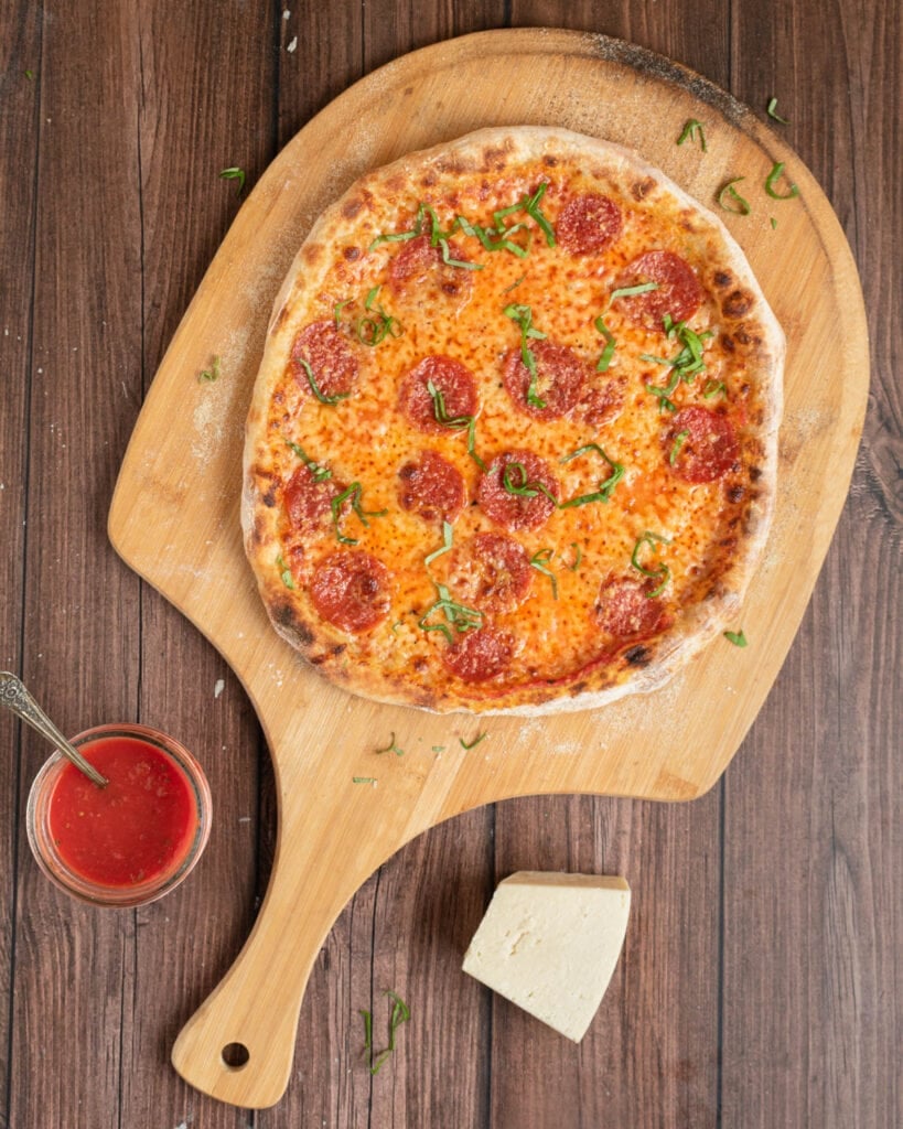 How to Make Classic Thin Crust Pepperoni Pizza from Scratch » the practical kitchen
