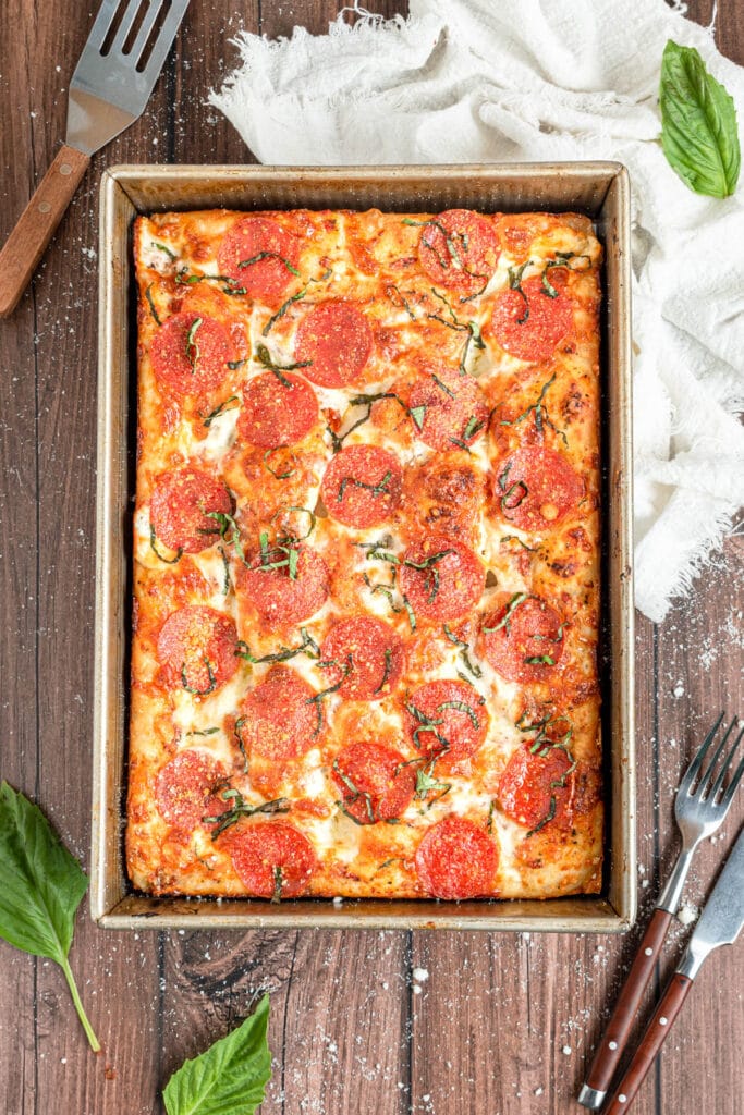 Thick & Crispy Focaccia Pizza » the practical kitchen