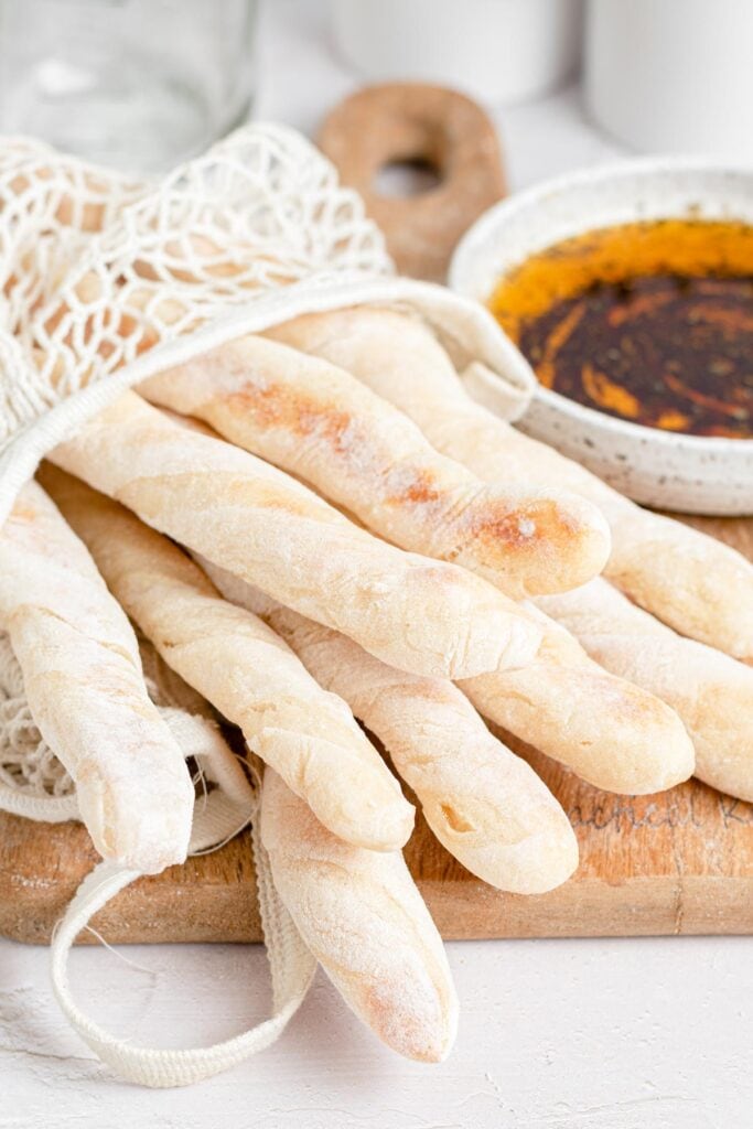 Chewy Twisted Ciabatta Breadsticks » the practical kitchen