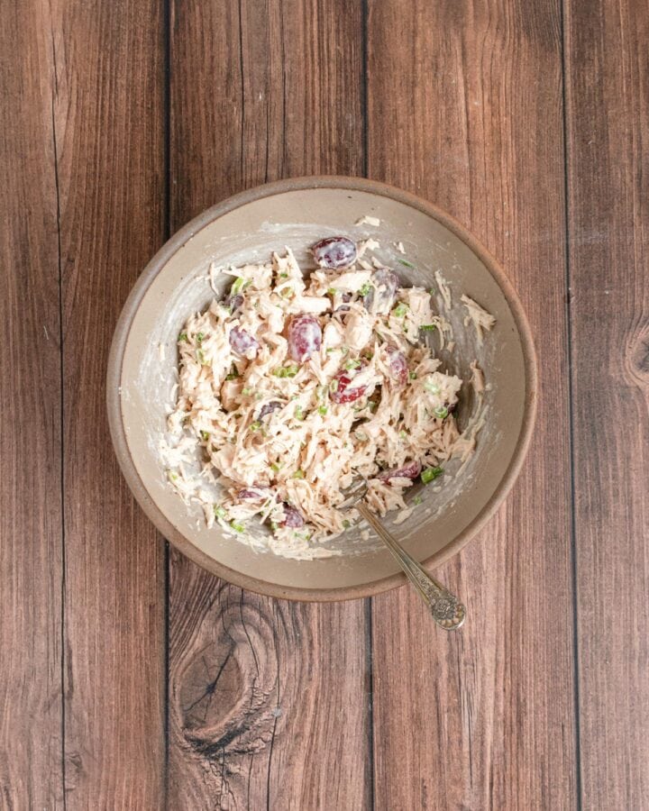 Easy DeliStyle Chicken Salad with Mayo & Grapes » the practical kitchen