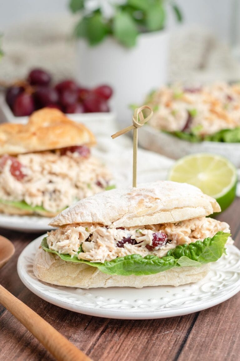 Easy DeliStyle Chicken Salad with Mayo & Grapes » the practical kitchen