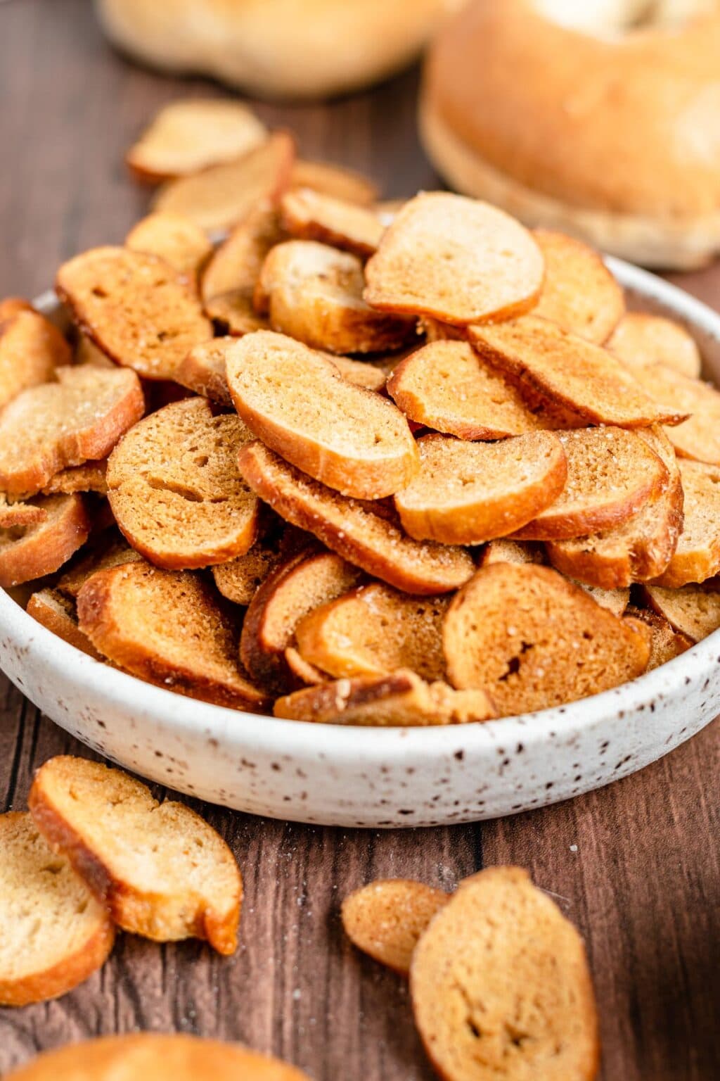 Crunchy Homemade Bagel Chips » the practical kitchen